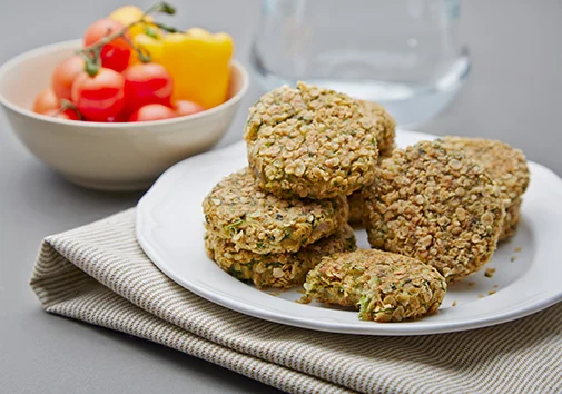 potato and spinach oatmeal croquette